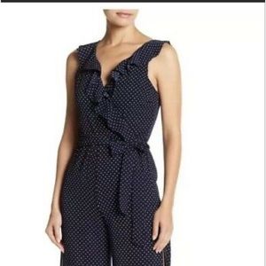 Love…ady Polka Dot Jumpsuit Junior Size Lg NWT